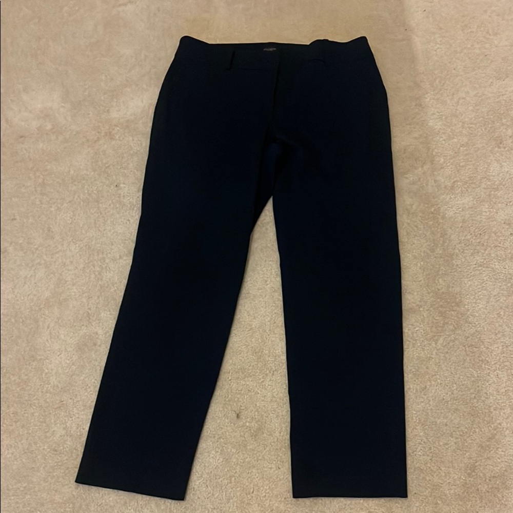Ann Taylor Navy Dress Pants Straight-Leg